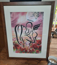 Load image into Gallery viewer, Silhouette Portrait with Background and text (includes shipping)