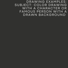 Load and play video in Gallery viewer, Color Portrait with a character (with a drawn background)