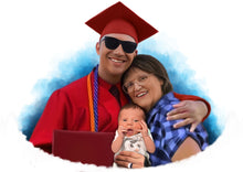 Load image into Gallery viewer, Graduation Color Portrait