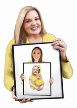 Load image into Gallery viewer, Color "Frame within Frame" Generational Portrait