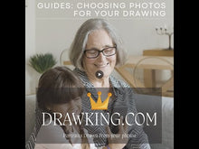 Load and play video in Gallery viewer, Color Portrait with a large object & drawn background